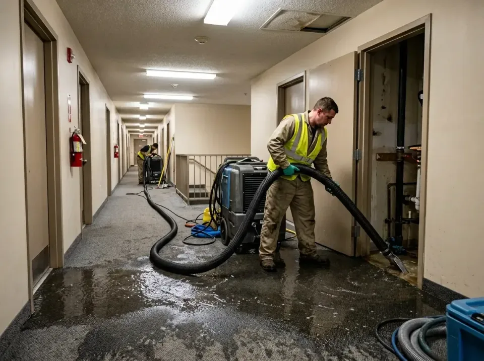 multi-unit-apartment-hallway-f-005 — frequently asked questions, Emergency Burst Pipe Water Extraction & Removal in Palm Riv…
